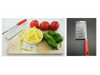 Krajacz do frytek metal z rączką 20x6,5 cm