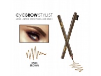 Kredka do brwi z grzebykiem EYE BROW STYLIST (ciemny brąz) - 1 szt