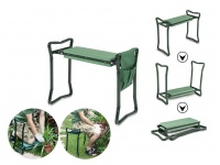 Krzesło ogrodowe, KLĘCZNIK z przybornikiem na narzędzia 60x28x13 cm ZIELONY