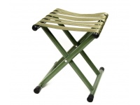 Krzesło stołek wędkarski, turystyczny, składany z metalowym stelażem PASKI 27x22x26 cm