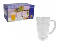 Kubki szklane, szklanki 430 ml kpl 6 szt