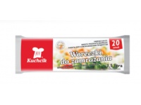 KUCHCIK Woreczki do zamrażania, na mrożonki kpl 20 szt (25x35 cm) - 1 rolka