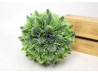 Kula ŚWIERK silikonowoy PE srebrzysty 15 cm