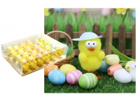 Kurczaczek w czapce z daszkiem dekoracja wielkanocna 5,5 cm - tw.sztuczne - 1 szt