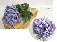 Kwiat CHRYZANTEMA wys. 63 cm (kwiat 15x7 cm) - JASNO FIOLETOWA #M