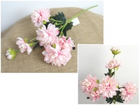 Kwiat DALIA wys. 65 cm (6 kwiatów 11-4,5 cm) RÓŻOWY