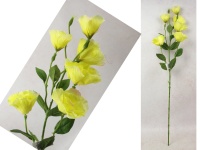Kwiat EUSTOMA wys. 85 cm (6 kwiatów 7-5,5 cm) ŻÓŁTA