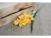 Kwiat FREZJA wys. 40 cm (kwiat 17x8 cm) - POMARAŃCZOWY