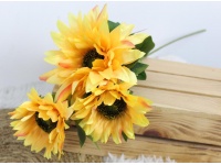 Kwiat JEŻÓWKA 3 kwiaty (12-16 cm) wys. 62 cm ŻÓŁTA