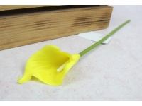 Kwiat KALIA gumowa wys. 31 cm (kwiat 8x5 cm) ŻÓŁTA