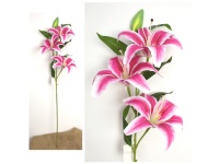 Kwiat LILIA 3D print wys. 100 cm (kwiat 22 cm) RÓŻOWA