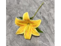 Kwiat LILIA plastikowa wys. 30 cm (kwiat 15 cm) ŻÓŁTA