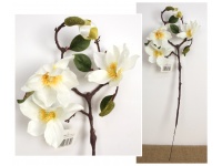 Kwiat MAGNOLIA wys. 73 cm (3 kwiaty 12 cm i 1 pąk) BIAŁA