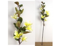 Kwiat MAGNOLIA wys. 76 cm (5 kwiatów 8 cm) LIMONKOWA