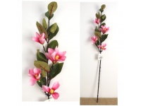 Kwiat MAGNOLIA wys. 76 cm (5 kwiatów 8 cm) RÓŹOWA