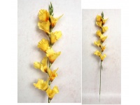 Kwiat MALWA wys. 80 cm (10 kwiatów 8 cm) ŻÓŁTO-POMARAŃCZOWA