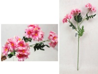 Kwiat MARGARETKA wys. 60 cm, 3 ramiona (kwiat 4x1 cm) RÓŻOWA