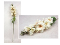 Kwiat MIECZYK wys. 82 cm (kwiat 26x13 cm) KREMOWO-RÓŻOWY