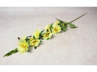 Kwiat OSTRÓŻKA wys. 78 cm (8 kwiatów 6x2 cm) jasny ŻÓŁTY