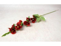 Kwiat OSTRÓŻKA wys. 78 cm (8 kwiatów 6x2 cm) CZERWONY