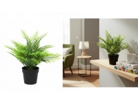 Kwiat PAPROĆ silikonowa PE w doniczce wys. 27 cm ZIELONA