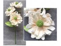 Kwiat piankowy DALIA wys. 75 cm (3 kwiaty 25 cm) BRZOSKWINIOWY