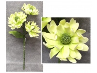 Kwiat piankowy DALIA wys. 75 cm (3 kwiaty 25 cm) ZIELONY