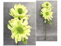 Kwiat piankowy DALIA wys. 80 cm (2 kwiaty 25 cm) ZIELONY JASNY