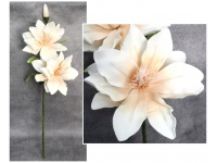 Kwiat piankowy MAGNOLIA DWIE GŁÓWKI wys. 110 cm (2 kwiaty 30 cm + 2 pąki) BRZOSKWINIOWY