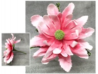 Kwiat piankowy MAGNOLIA postrzępiona wys. 30 (kwiat 35 cm) RÓŻOWY JASNY