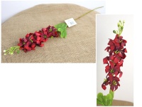 Kwiat pojedynczy ŁUBIN  wys.72 cm (kwiat 22x7 cm) CZERWONO-BORDOWY