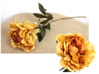 Kwiat pojedynczy PIWONIA wys. 80 cm (kwiat 18,5x7 cm) RUDA