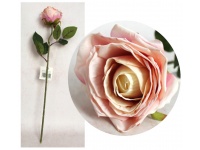 Kwiat pojedynczy RÓŻA wys. 51 cm kwiat 9,5 cm RÓŻOWO-BRZOSKWINIOWA