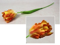 Kwiat TULIPAN PAPUZI 3D Print wys. 53 cm (kwiat 8x7 cm) POMARAŃCZOWY cieniowany