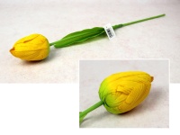 Kwiat TULIPAN wys. 53 cm (kwiat 8x5 cm) ŻÓŁTY