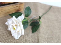 Kwiat RÓŻA wys. 36 (kwiat 9x3,5 cm) ECRU