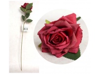 Kwiat RÓŻA wys. 50 cm ( kwiat 9 cm) CZERWONA