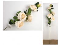 Kwiat RÓŻA wys. 86 cm (4 kwiaty 11 cm +1 pąk) ECRU