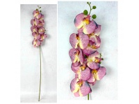 Kwiat STORCZYK 3D PRINT wys. 105 cm (9 kwiatów 11,5-10 cm + pąki) RÓŻOWO-ŻÓŁTY nakrapiany