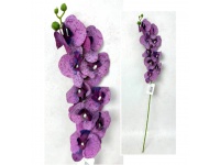 Kwiat STORCZYK 3D PRINT wys. 70 cm (9 kwiatów 8 cm + pąki) FIOLETOWY nakrapiany