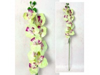 Kwiat STORCZYK 3D PRINT wys. 70 cm (9 kwiatów 8 cm + pąki) ZIELONY z różowym środkiem