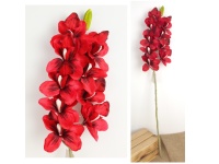 Kwiat STORCZYK Cymbidium wys. 87 cm (kwiat 10,5x6 cm + 2 pąki) CZERWONY