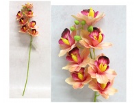 Kwiat STORCZYK orchidea wys. 61 cm (7 kwiatów 7 cm) - ŁOSOSIOWY CIENIOWANY