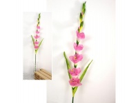 Kwiat sztuczny MIECZYK 95 cm 5 kwiatów i 3 pąki RÓŻOWY