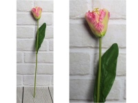 Kwiat sztuczny TULIPAN RÓŻOWY łodyga (47x6 cm) #217 - 1 szt