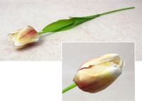 Kwiat TULIPAN 3D Print wys. 53 cm (kwiat 6x5 cm) jasno POMARAŃCZOWY