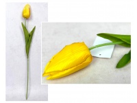 Kwiat TULIPAN wys. 49 cm (kwiat 7,5x4 cm) ŻÓŁTY