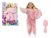 Lalka w przebraniu CUTIE Emily girl opakowanie 32x22x6 cm RÓŻOWA