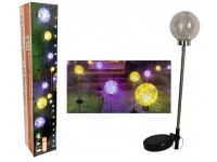Lampa solarna ogrodowa KULA 7x70 cm światło ciepłe