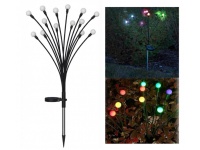 Lampa solarna ogrodowa LED KULKI ŚWIETLIKI (12 szt) 75 cm MULTIKOLOR RGB